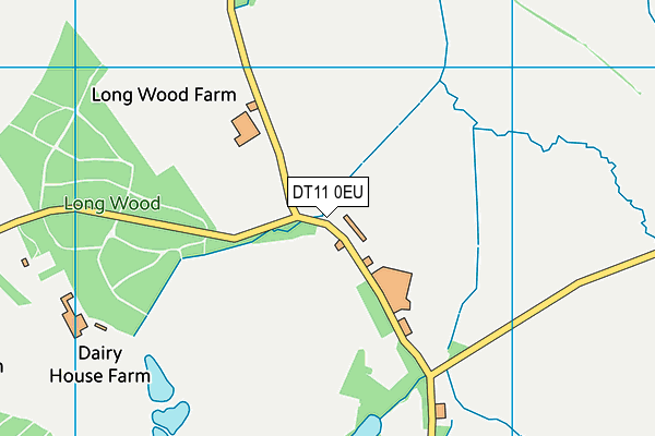 DT11 0EU map - OS VectorMap District (Ordnance Survey)