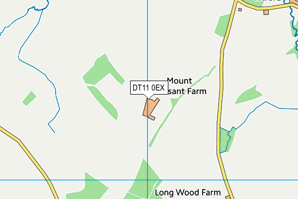 DT11 0EX map - OS VectorMap District (Ordnance Survey)