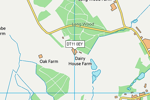 DT11 0EY map - OS VectorMap District (Ordnance Survey)