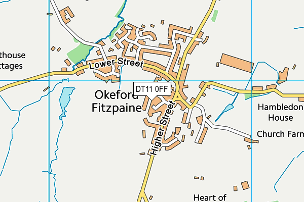 DT11 0FF map - OS VectorMap District (Ordnance Survey)