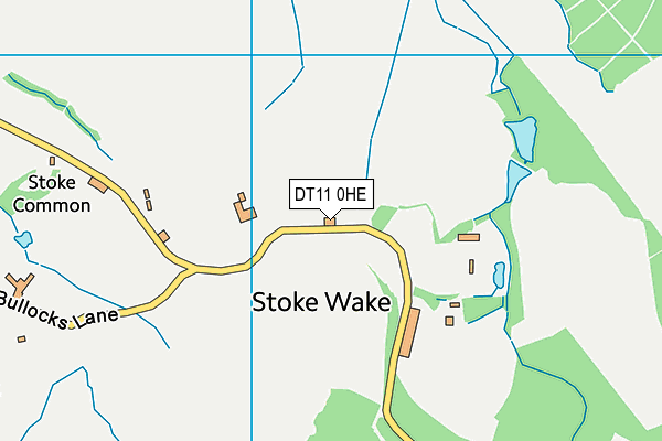 DT11 0HE map - OS VectorMap District (Ordnance Survey)