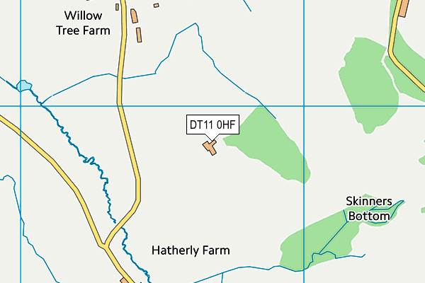 DT11 0HF map - OS VectorMap District (Ordnance Survey)