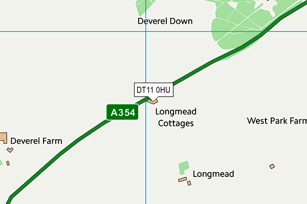 DT11 0HU map - OS VectorMap District (Ordnance Survey)