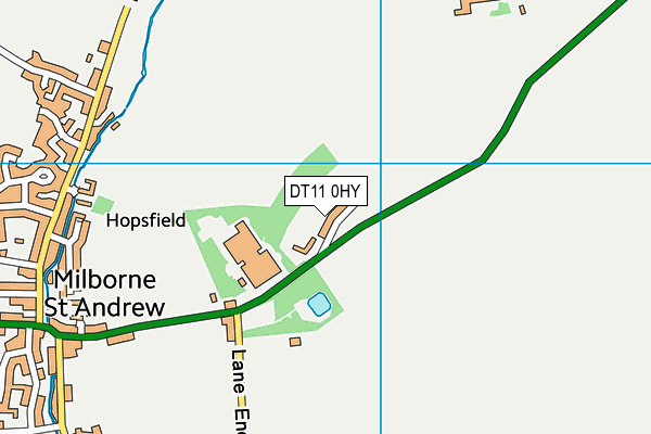 DT11 0HY map - OS VectorMap District (Ordnance Survey)