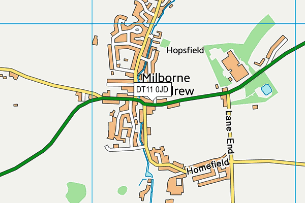 DT11 0JD map - OS VectorMap District (Ordnance Survey)