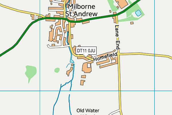 DT11 0JU map - OS VectorMap District (Ordnance Survey)