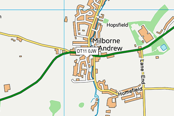 DT11 0JW map - OS VectorMap District (Ordnance Survey)