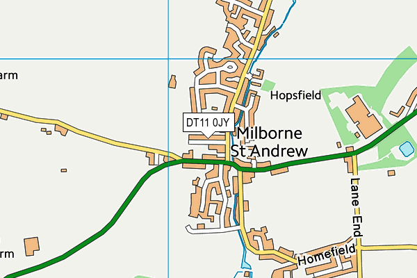 DT11 0JY map - OS VectorMap District (Ordnance Survey)