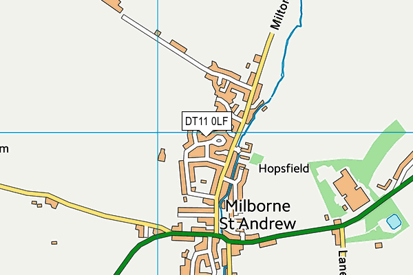 DT11 0LF map - OS VectorMap District (Ordnance Survey)