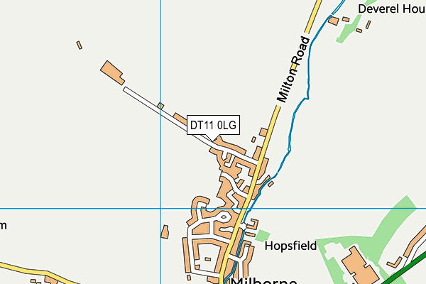 DT11 0LG map - OS VectorMap District (Ordnance Survey)