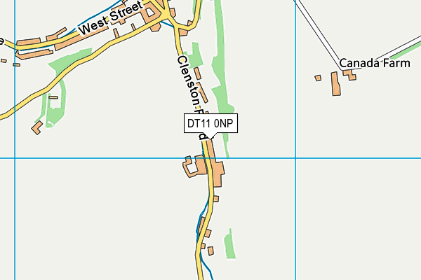 DT11 0NP map - OS VectorMap District (Ordnance Survey)