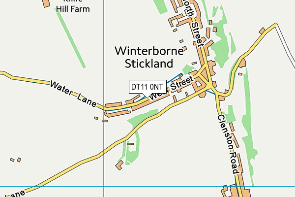 DT11 0NT map - OS VectorMap District (Ordnance Survey)