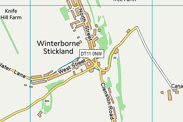 DT11 0NW map - OS VectorMap District (Ordnance Survey)