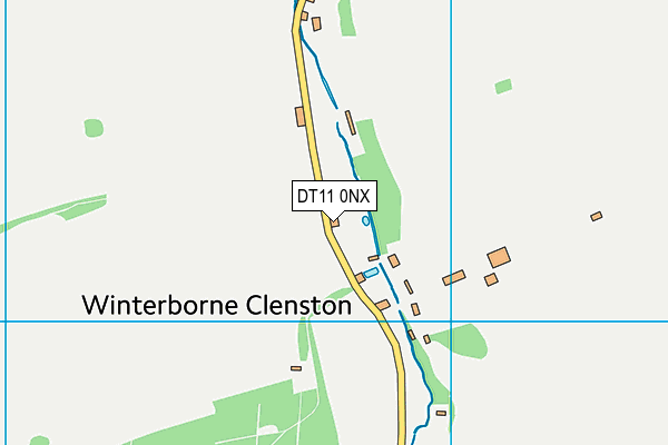 DT11 0NX map - OS VectorMap District (Ordnance Survey)