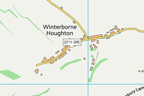 DT11 0PE map - OS VectorMap District (Ordnance Survey)