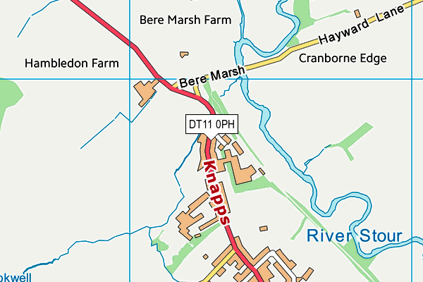 DT11 0PH map - OS VectorMap District (Ordnance Survey)