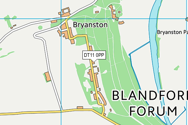 DT11 0PP map - OS VectorMap District (Ordnance Survey)