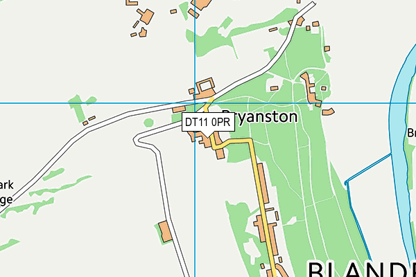 DT11 0PR map - OS VectorMap District (Ordnance Survey)