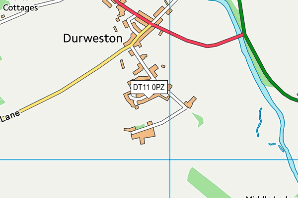 DT11 0PZ map - OS VectorMap District (Ordnance Survey)