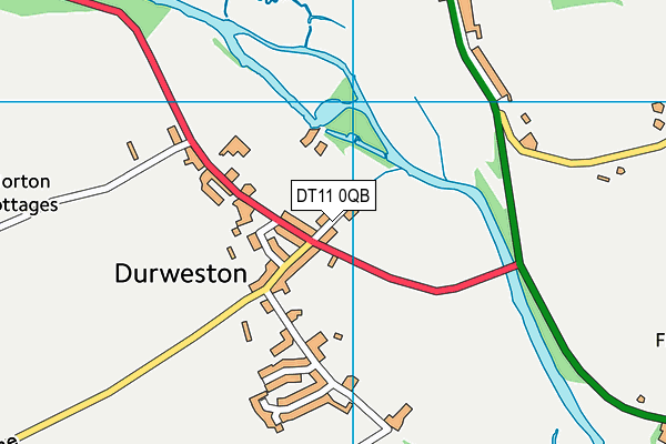 DT11 0QB map - OS VectorMap District (Ordnance Survey)