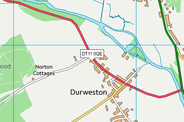 DT11 0QE map - OS VectorMap District (Ordnance Survey)