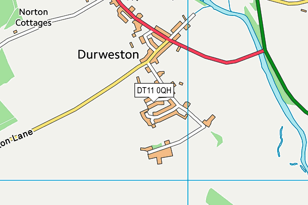 DT11 0QH map - OS VectorMap District (Ordnance Survey)