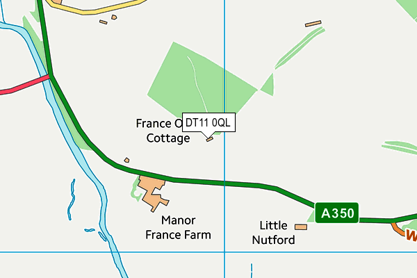 DT11 0QL map - OS VectorMap District (Ordnance Survey)