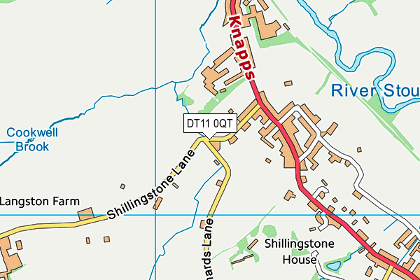 DT11 0QT map - OS VectorMap District (Ordnance Survey)