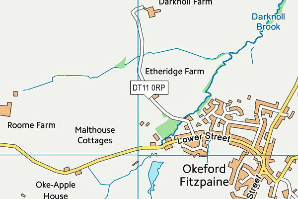 DT11 0RP map - OS VectorMap District (Ordnance Survey)