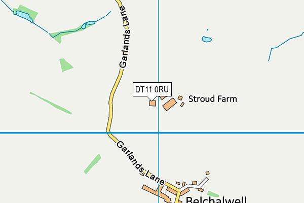 DT11 0RU map - OS VectorMap District (Ordnance Survey)