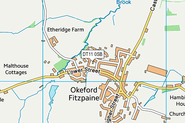 DT11 0SB map - OS VectorMap District (Ordnance Survey)