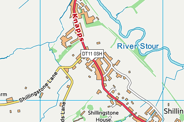 DT11 0SH map - OS VectorMap District (Ordnance Survey)