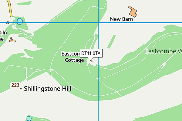 DT11 0TA map - OS VectorMap District (Ordnance Survey)