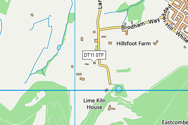 DT11 0TF map - OS VectorMap District (Ordnance Survey)