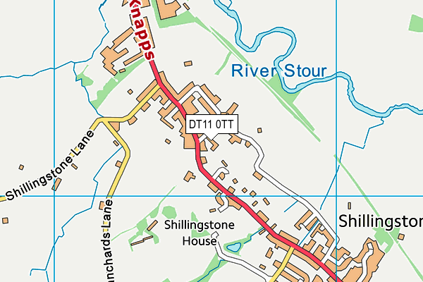 DT11 0TT map - OS VectorMap District (Ordnance Survey)