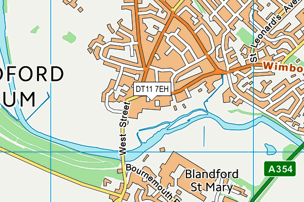DT11 7EH map - OS VectorMap District (Ordnance Survey)