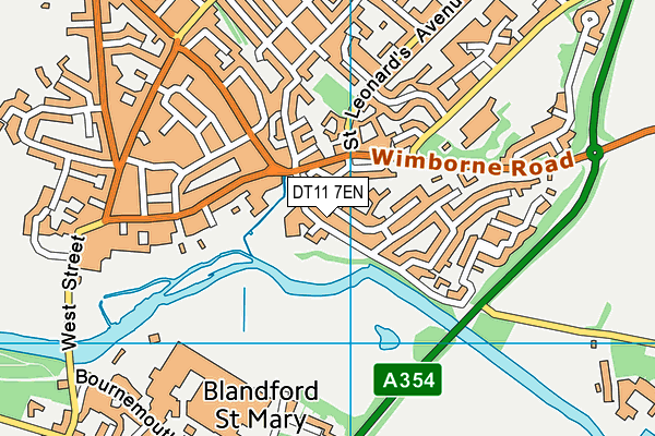 DT11 7EN map - OS VectorMap District (Ordnance Survey)