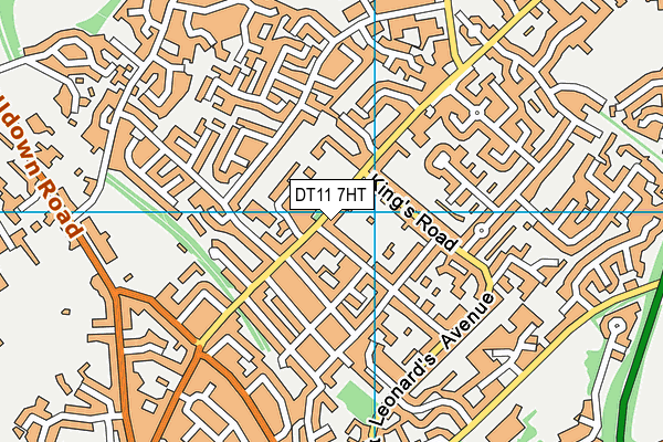 DT11 7HT map - OS VectorMap District (Ordnance Survey)