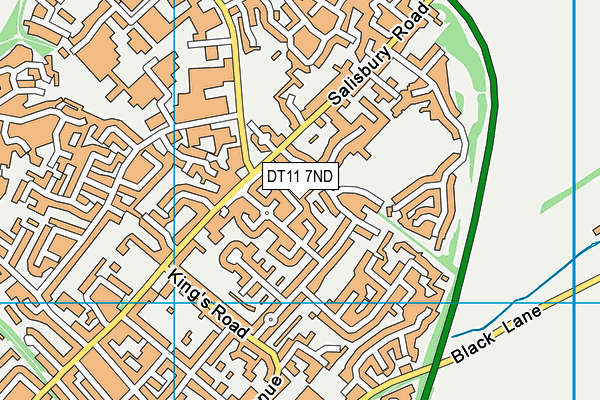 DT11 7ND map - OS VectorMap District (Ordnance Survey)