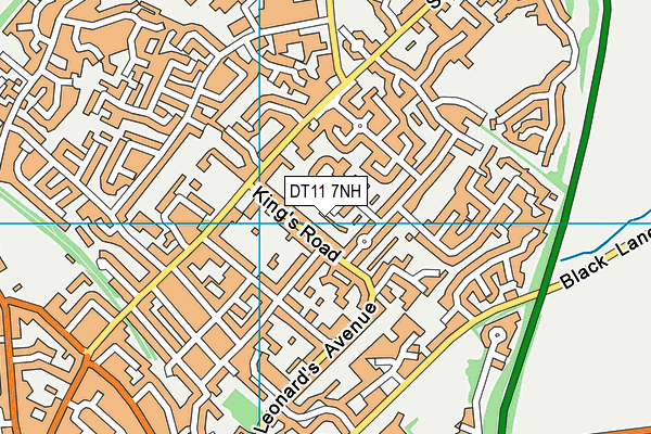 DT11 7NH map - OS VectorMap District (Ordnance Survey)