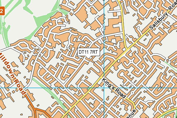 DT11 7RT map - OS VectorMap District (Ordnance Survey)