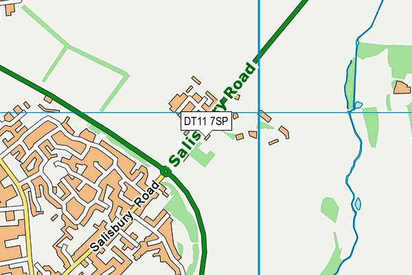 DT11 7SP map - OS VectorMap District (Ordnance Survey)