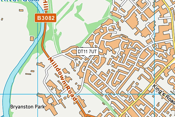 DT11 7UT map - OS VectorMap District (Ordnance Survey)