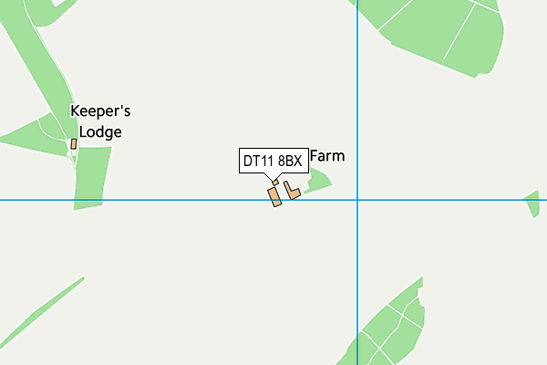 DT11 8BX map - OS VectorMap District (Ordnance Survey)