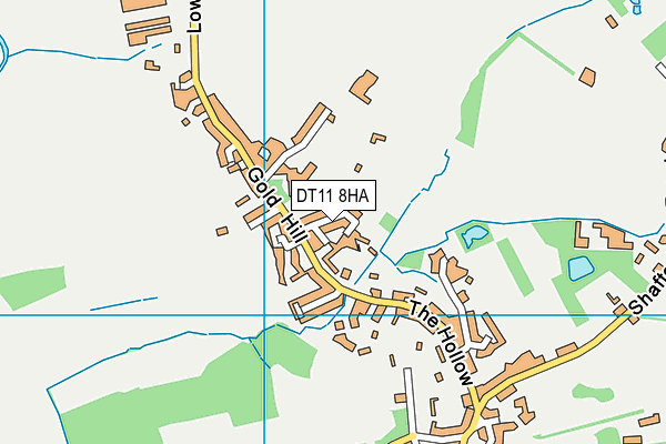 DT11 8HA map - OS VectorMap District (Ordnance Survey)