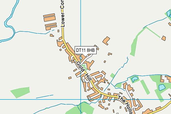 DT11 8HB map - OS VectorMap District (Ordnance Survey)