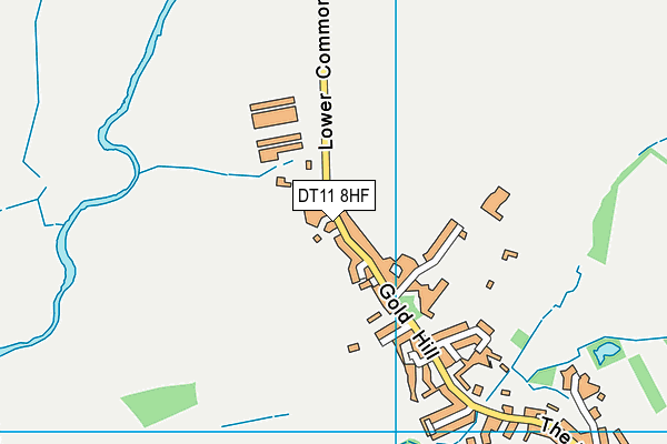 DT11 8HF map - OS VectorMap District (Ordnance Survey)