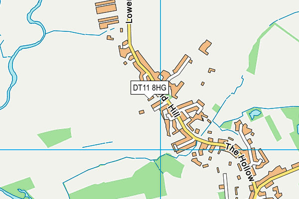 DT11 8HG map - OS VectorMap District (Ordnance Survey)