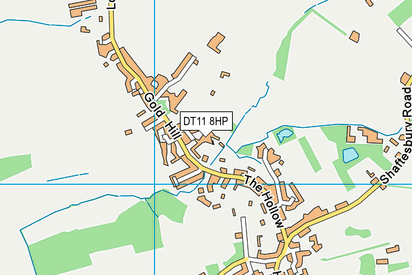 DT11 8HP map - OS VectorMap District (Ordnance Survey)