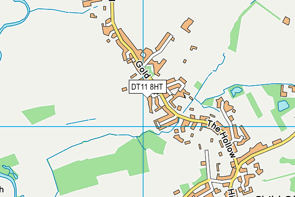 DT11 8HT map - OS VectorMap District (Ordnance Survey)